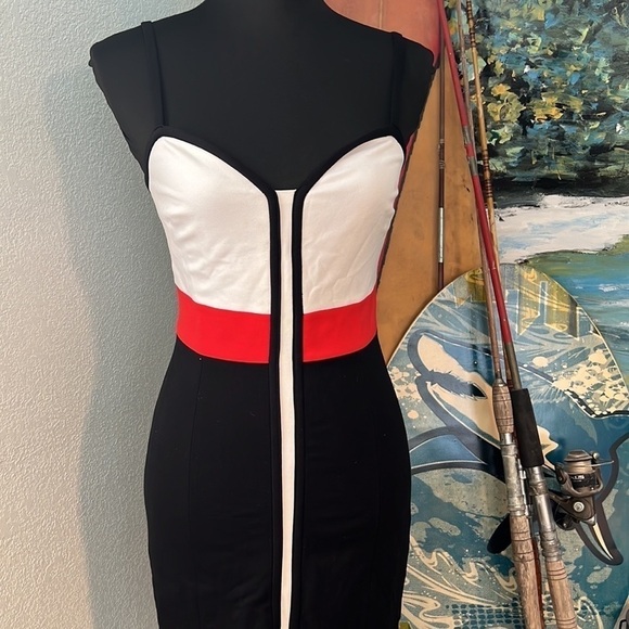 🔥Bebe, BodyCon Color-block Beauty! Excellent Condition, Size S - Picture 15 of 15